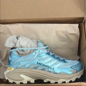 Sweaty Betty Merrell Light Blue and Beige Athletic Shoes